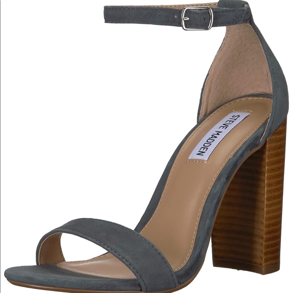 Steve Madden Carrson Blue Block Heels